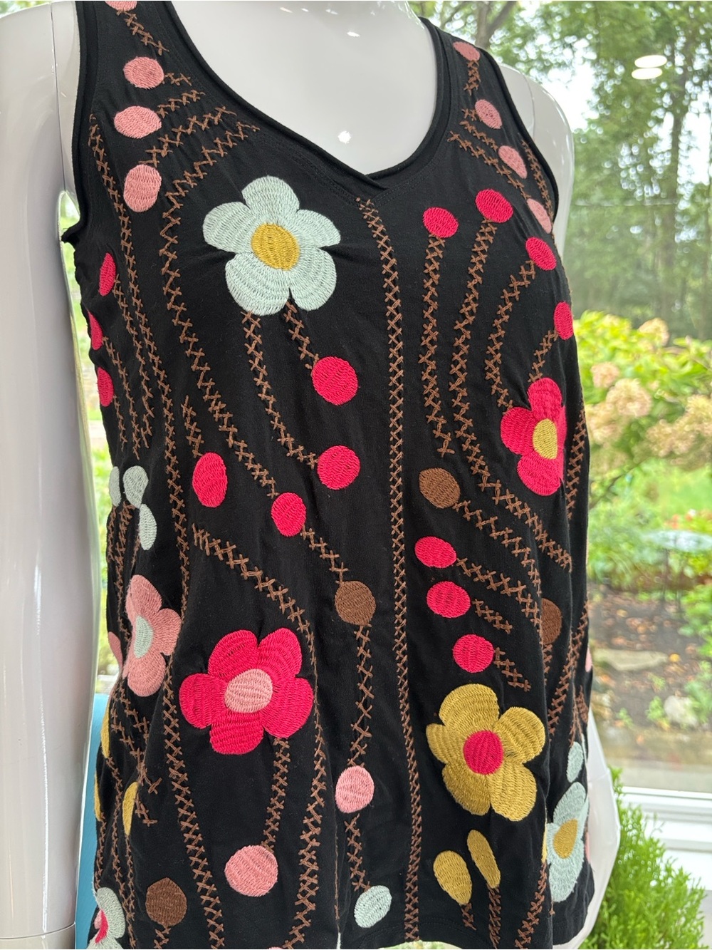 Johnny Was Joni V-neck Tank Top